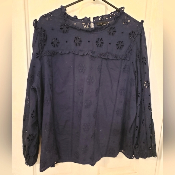 J. Crew Tops - J. CREW Women's Crepe Blouse , Floral Knit